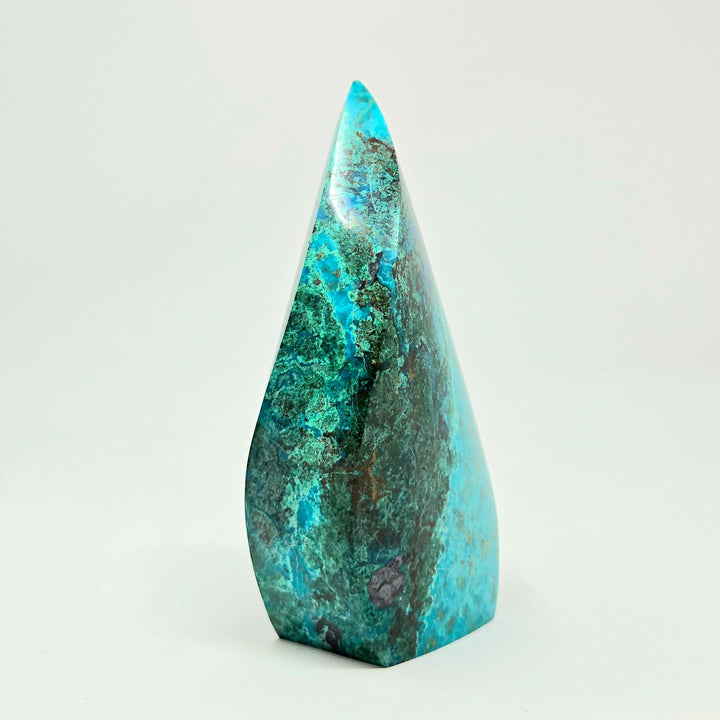 Chrysocolla Flame Crystal | The Harmony Store chrysocolla