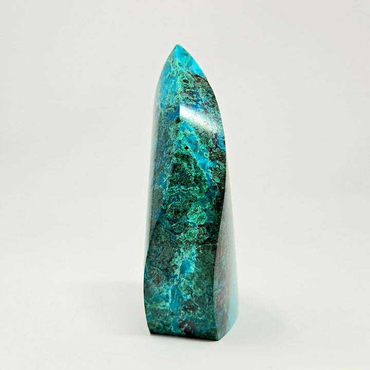 Chrysocolla Flame Crystal | The Harmony Store chrysocolla