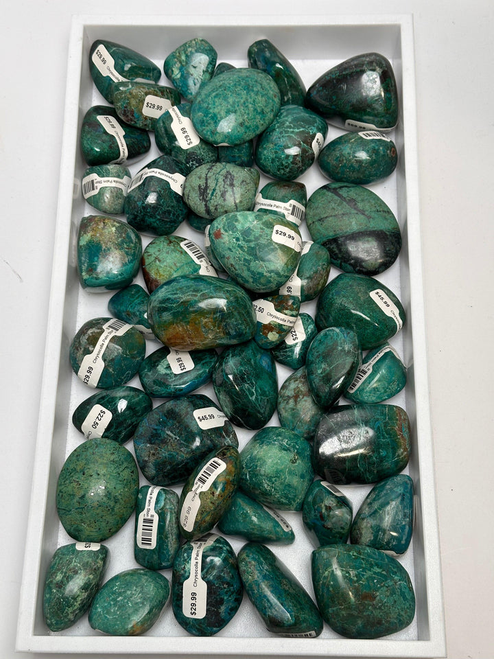 Chrysocolla Palm Stone | The Harmony Store Palm Stone