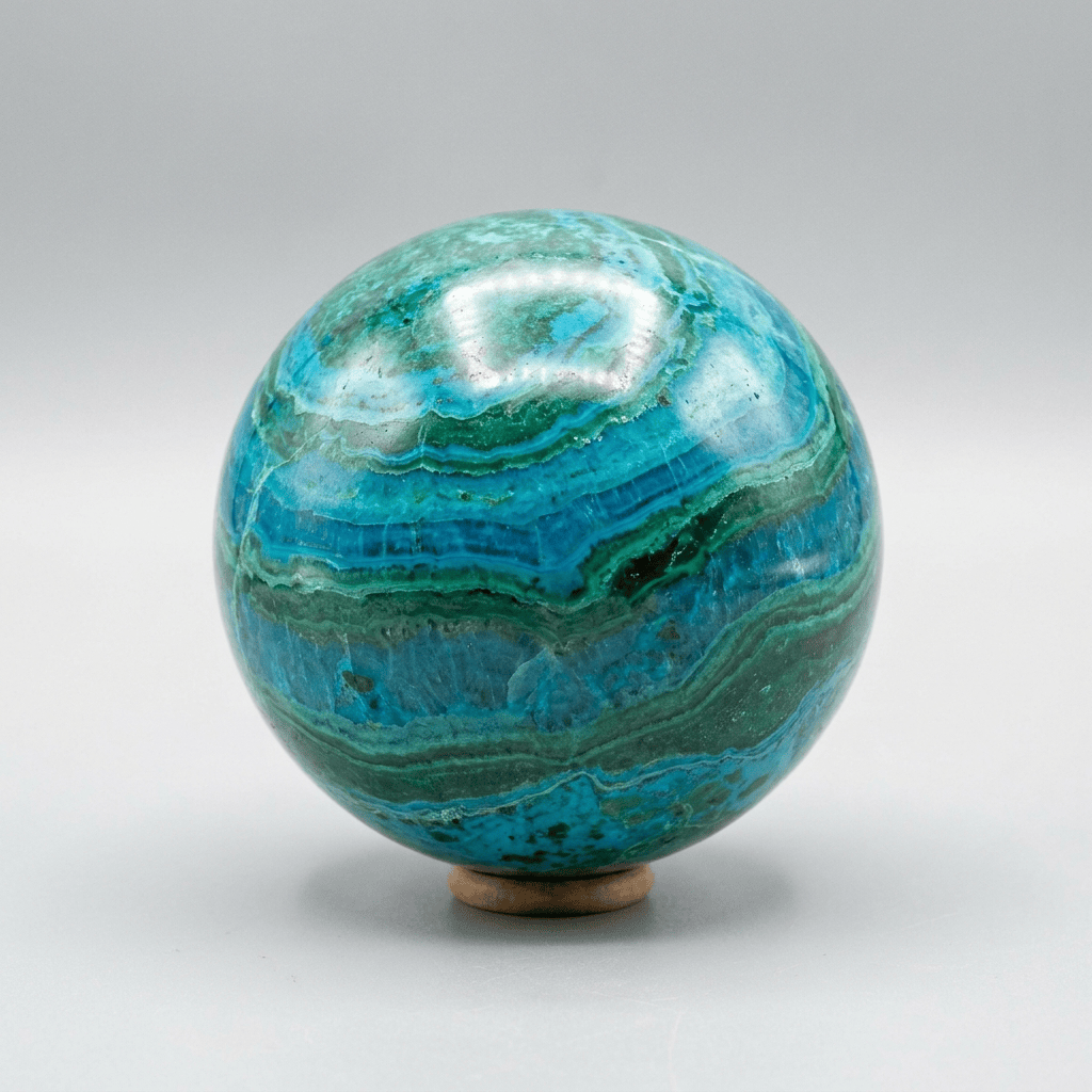 Chrysocolla Sphere from Peru | The Harmony Store Sphere