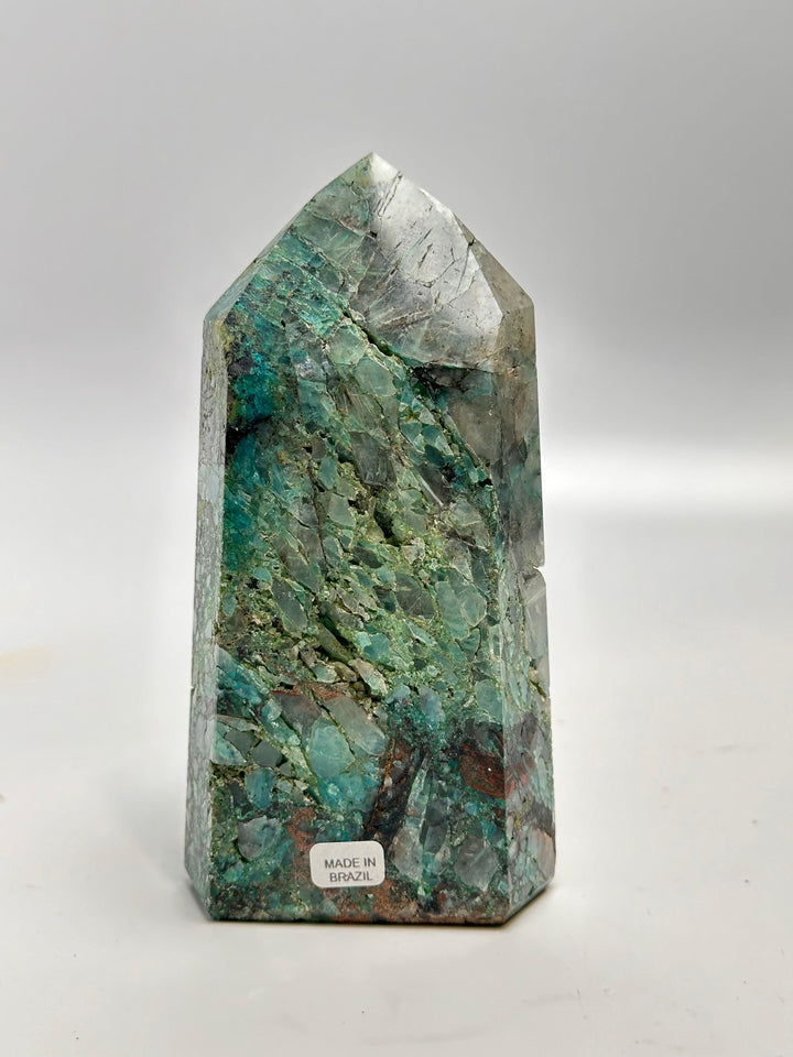 Chrysocolla Tower Obelisk Brazil | The Harmony Store Tower