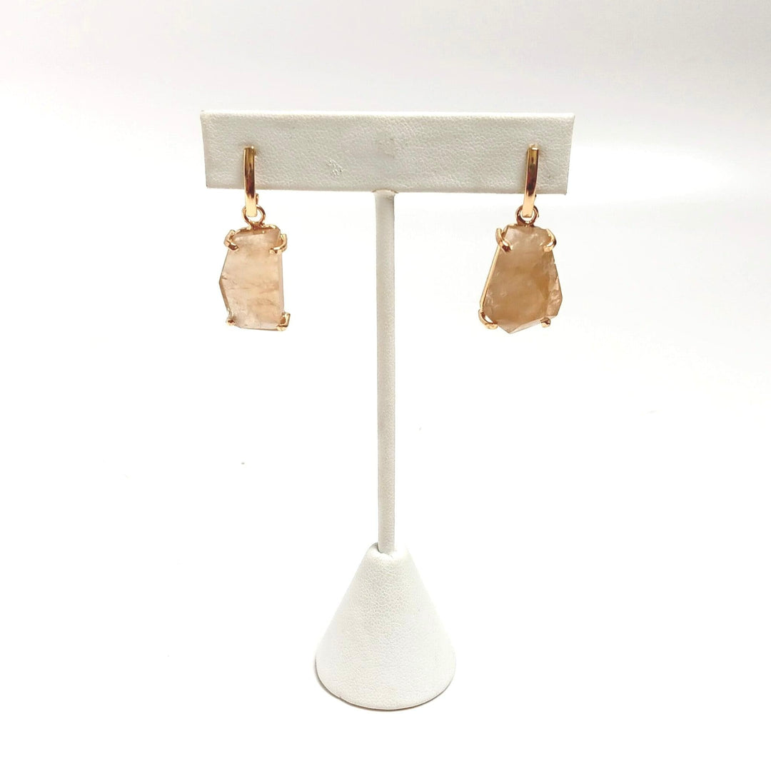 Citrine Faceted Drop Earrings | The Harmony Store Earring