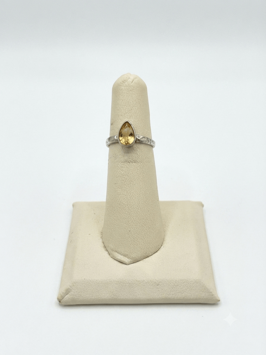 Citrine Faceted Sterling Silver Ring | The Harmony Store Ring