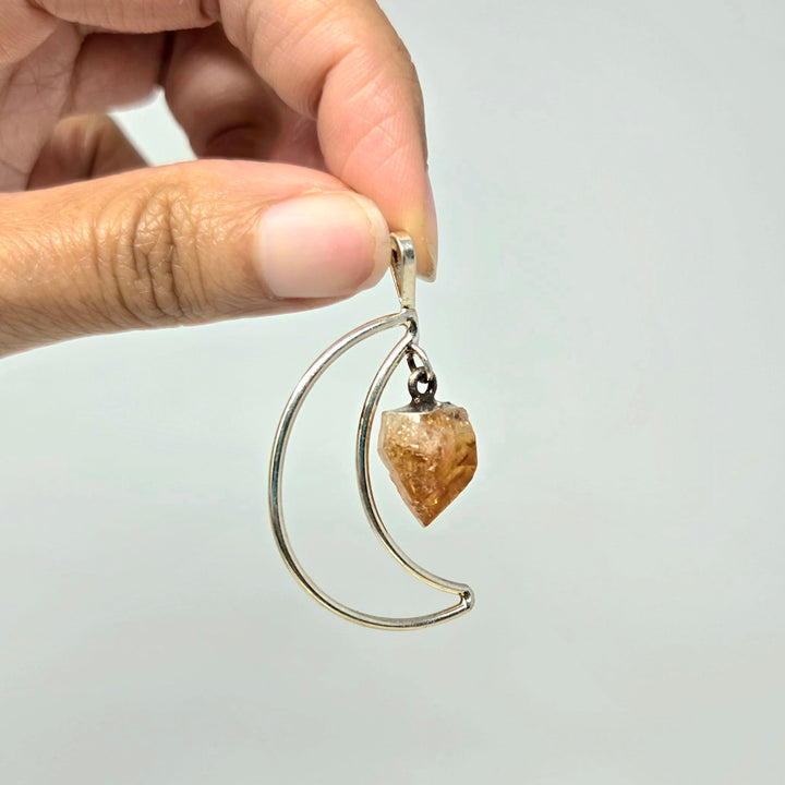 Citrine Moon Dangle Pendant | The Harmony Store Pendant