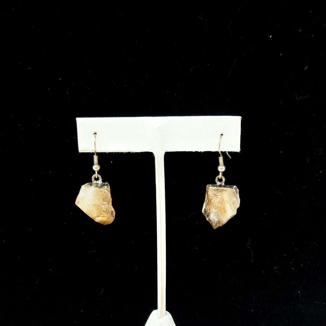 Citrine Point Earrings, Sterling Silver | Harmony Earrings
