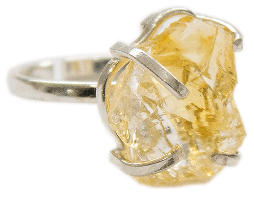 Citrine Simple Band Ring - The Harmony Store