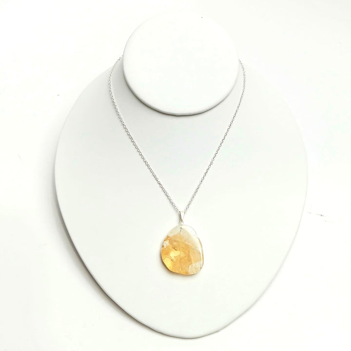 Citrine Slice Pendant | The Harmony Store Pendant