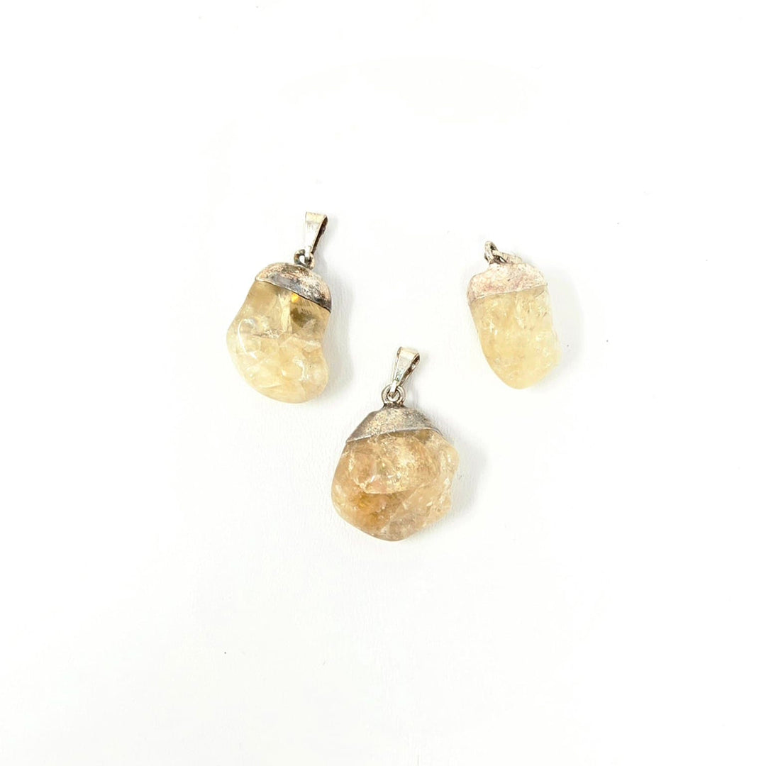 Citrine Tumbled Stone Pendant | The Harmony Store Pendant