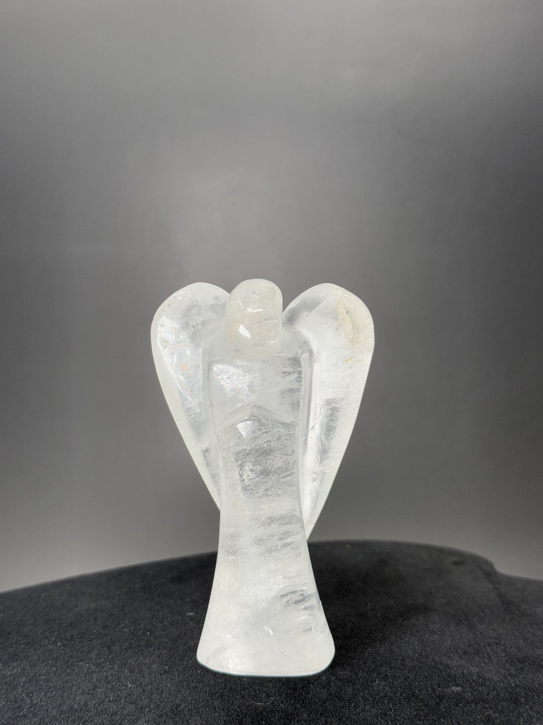 Clear Quartz Angel Hand Carved