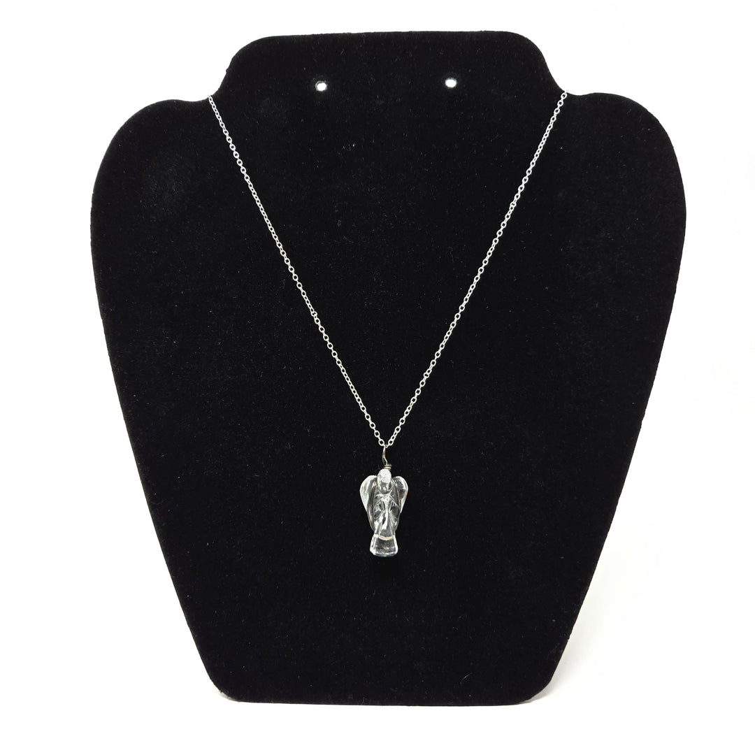 Clear Quartz Angel Wire Wrapped Pendant Pendant