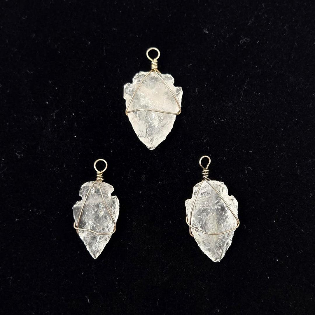Clear Quartz Arrowhead Pendant | The Harmony Store Pendant