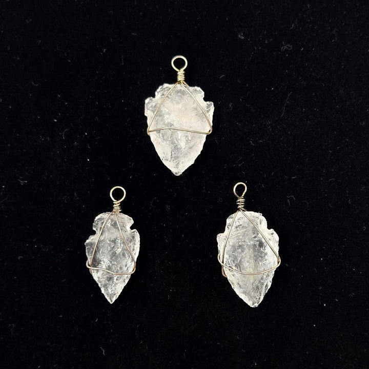 Clear Quartz Arrowhead Pendant | The Harmony Store Pendant