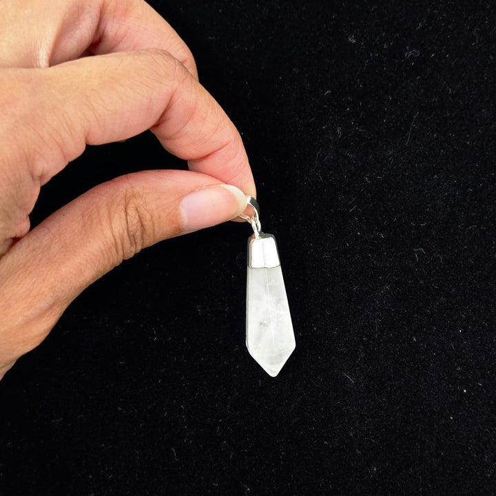 Clear Quartz Diamond Cut Point Pendant | The Harmony Store Pendant