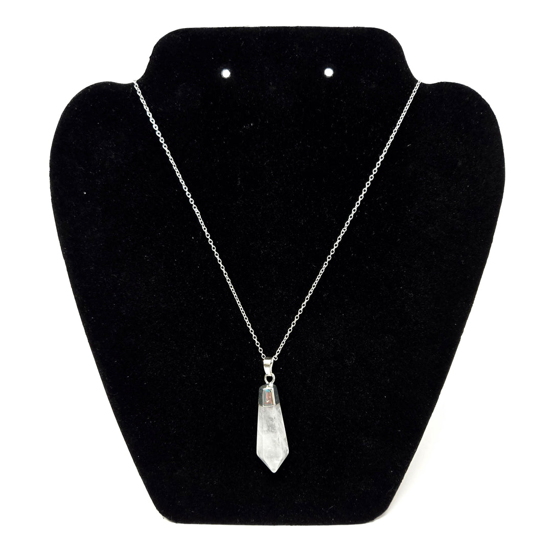 Clear Quartz Diamond Cut Point Pendant | The Harmony Store Pendant
