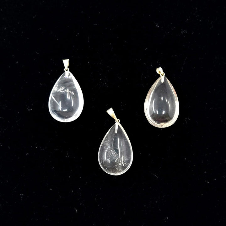 Clear Quartz Drop Pendant 1-Inch | The Harmony Store Pendant