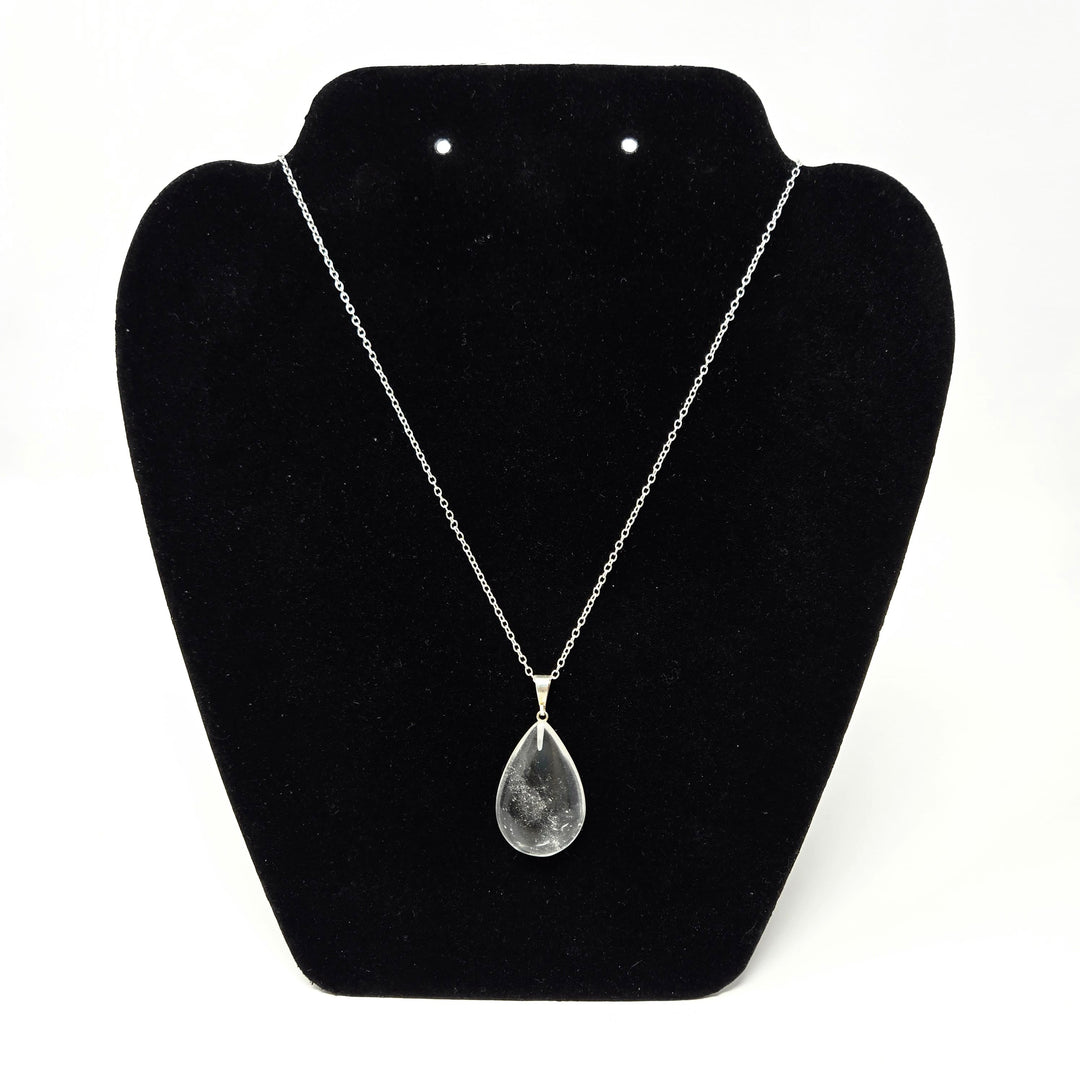 Clear Quartz Drop Pendant 1-Inch | The Harmony Store Pendant
