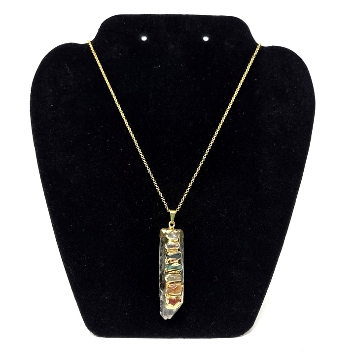 Clear Quartz Gold Chakra Pendant | The Harmony Store Pendant