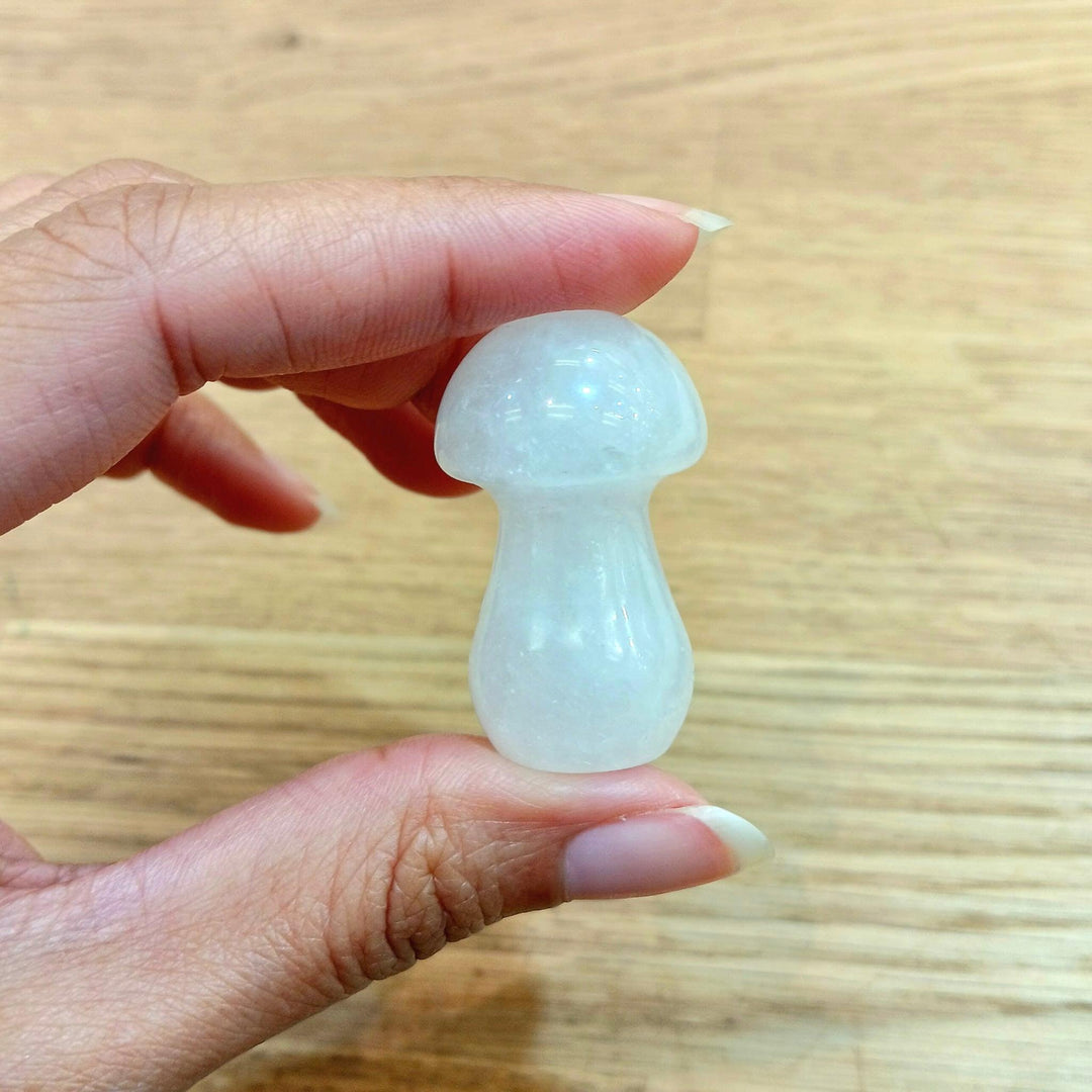 Clear Quartz Mushroom 1.5-Inch | The Harmony Store Mushroom