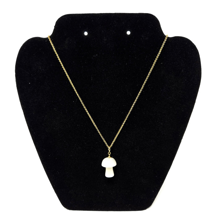 Clear Quartz Mushroom Pendant 3/4 Inch | The Harmony Store Pendant