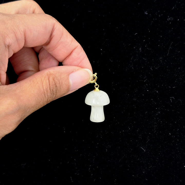 Clear Quartz Mushroom Pendant 3/4 Inch | The Harmony Store Pendant