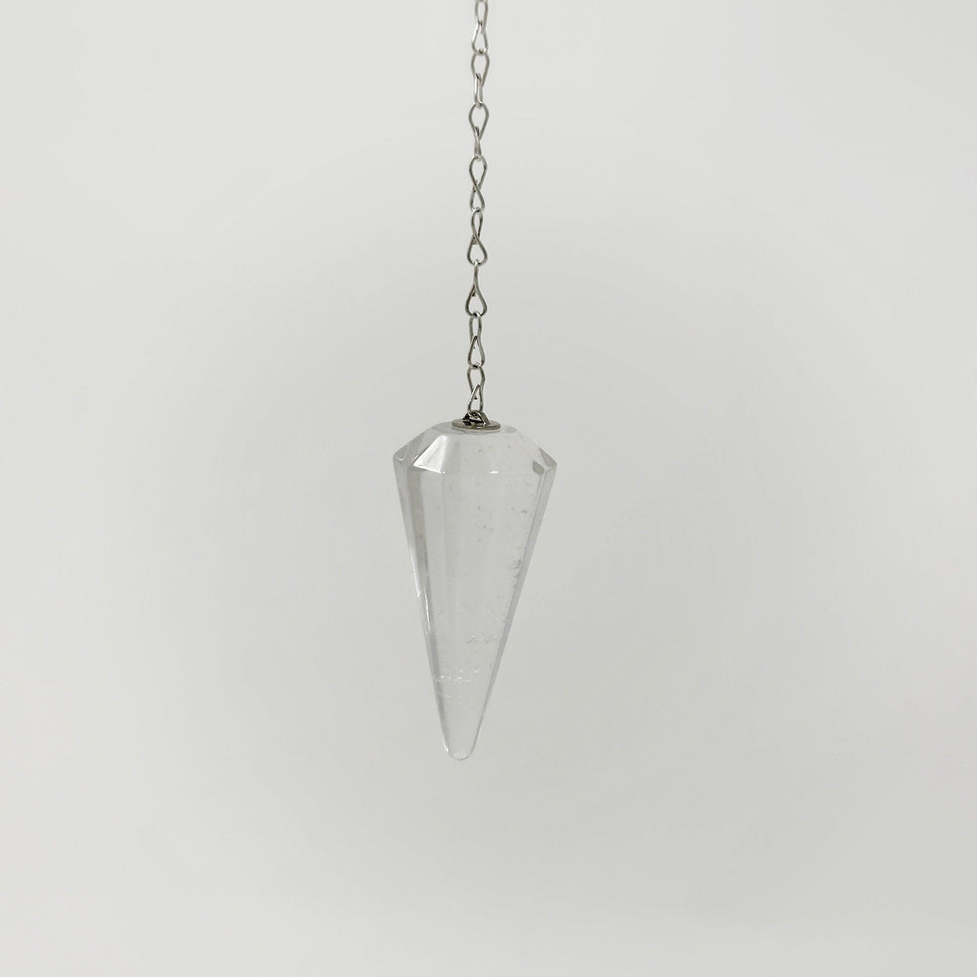 Clear Quartz Premium Pendulum | The Harmony Store Crystal Pendulum