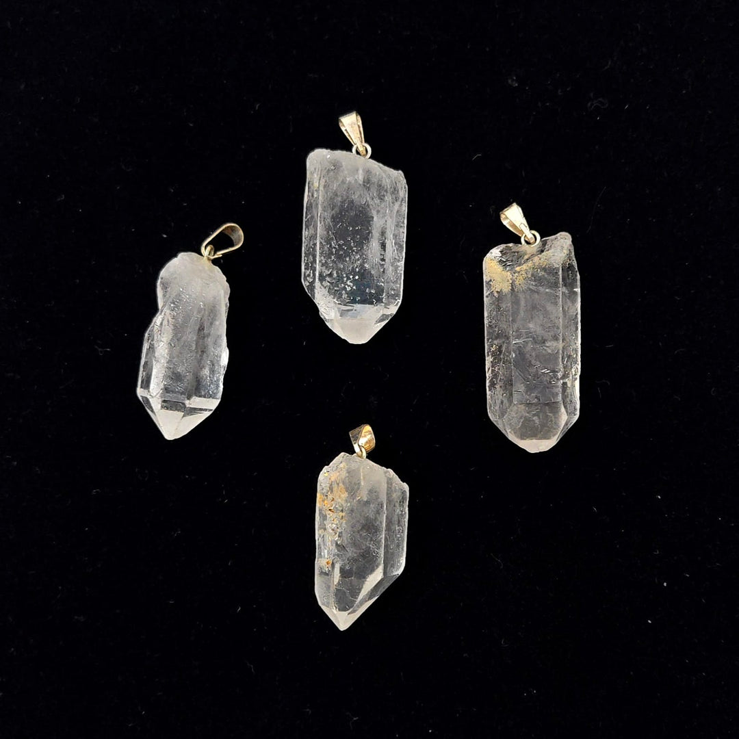 Clear Quartz Raw Point Pendant 1-Inch | The Harmony Store Pendant