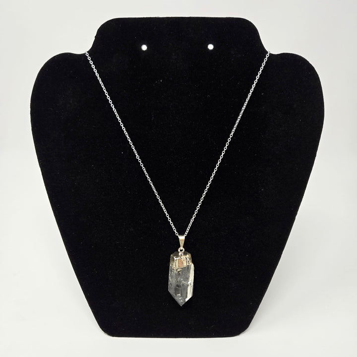 Clear Quartz Rough Silver-Plated Pendant | The Harmony Store Pendant