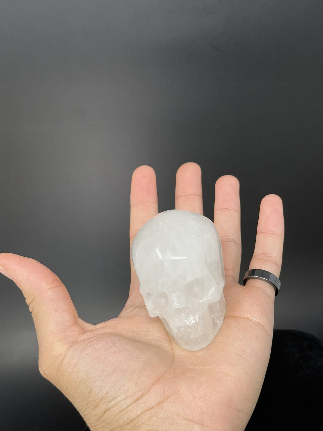Clear Quartz Crystal Skull, Hand-Carved | The Harmony Store Crystal Skull