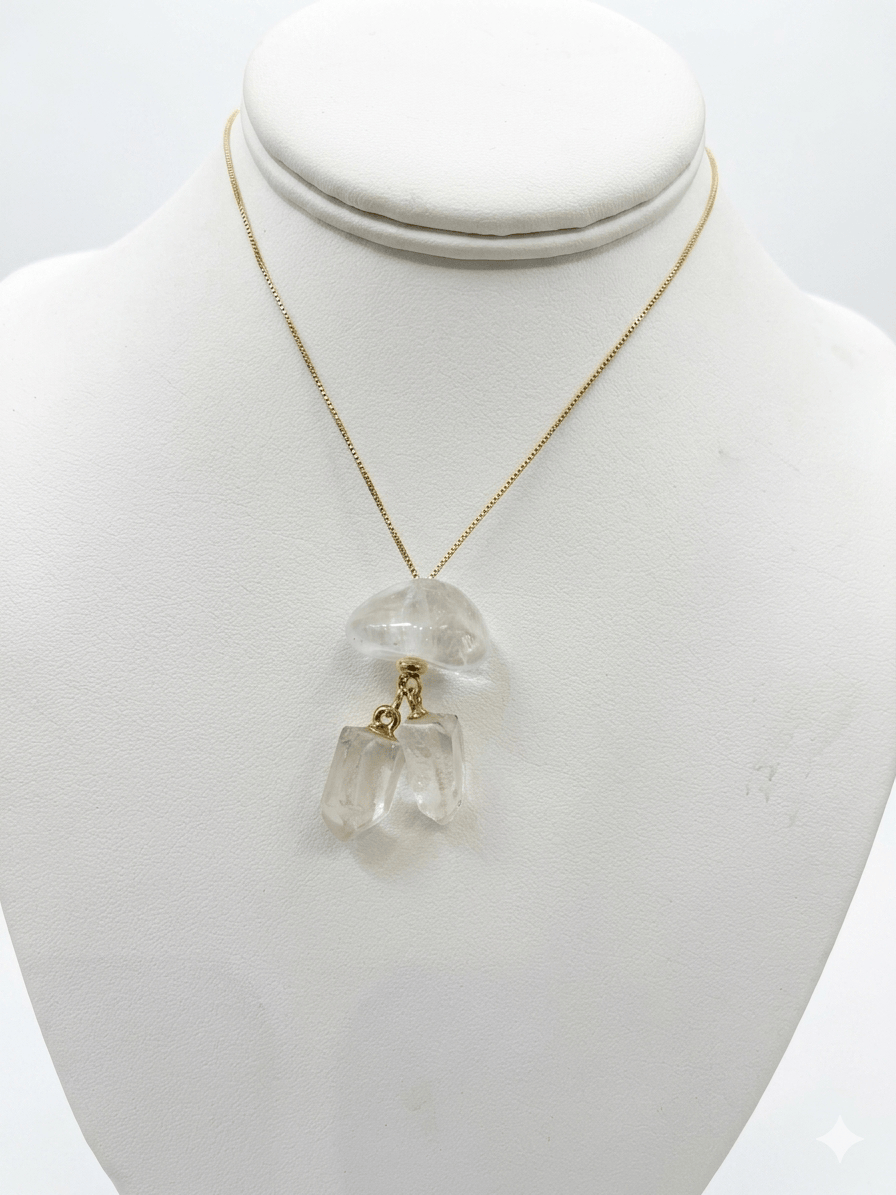 Clear Quartz Three Piece Necklace | The Harmony Store Necklace