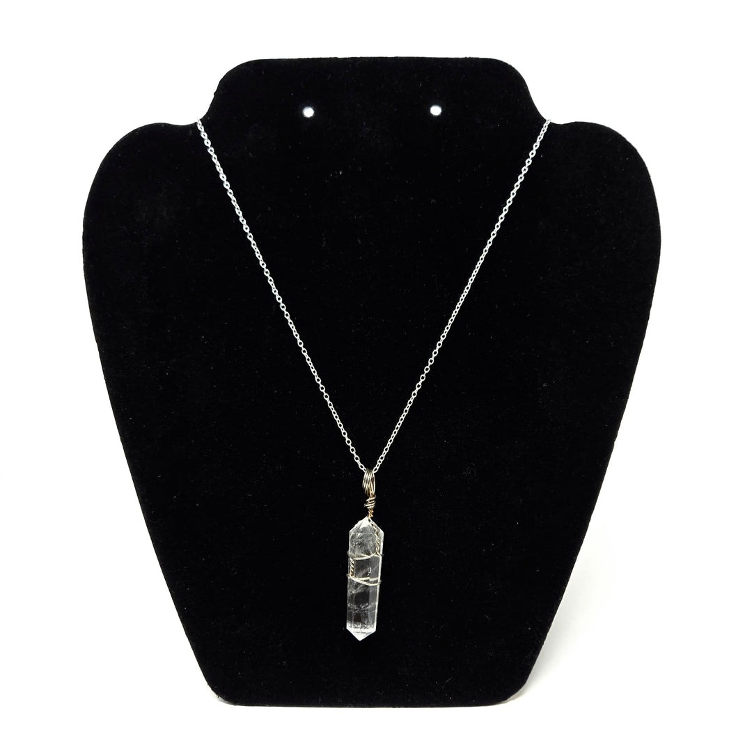 Clear Quartz Wire Wrapped Pendant 1-Inch | The Harmony Store Pendant