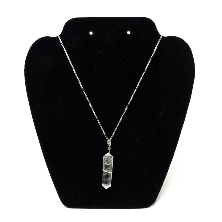 Clear Quartz Wire Wrapped Pendant 1-Inch | The Harmony Store Pendant
