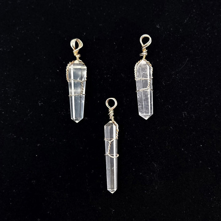 Clear Quartz Wire Wrapped Pendant 1-Inch | The Harmony Store Pendant