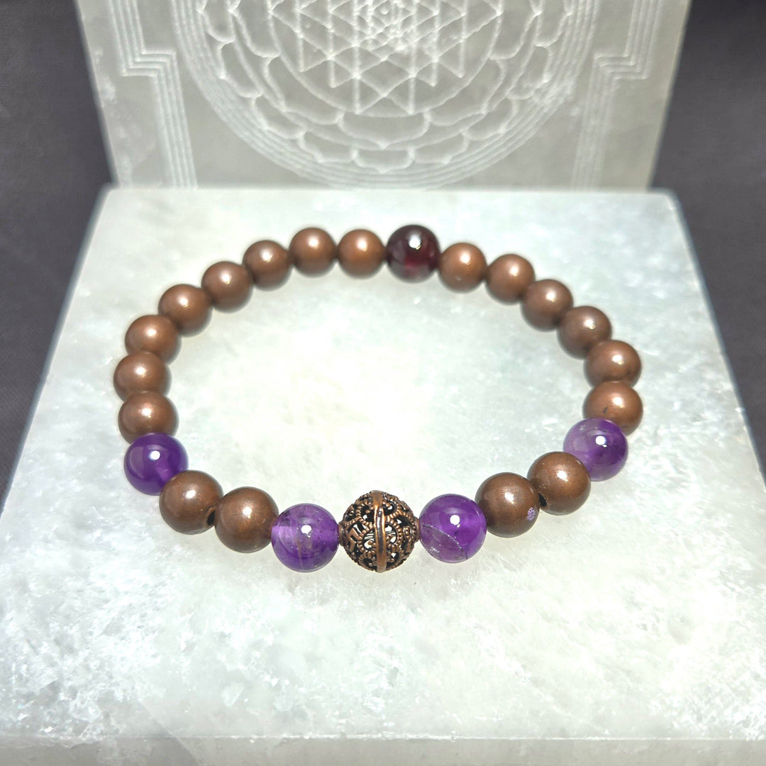 Copper Beads Bracelet 8mm | The Harmony Store Bracelet
