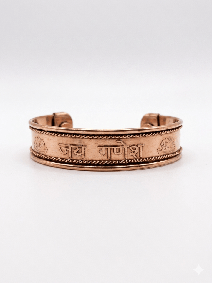 Copper Magnetic Bracelet | Om Symbol | The Harmony Store Magnetic