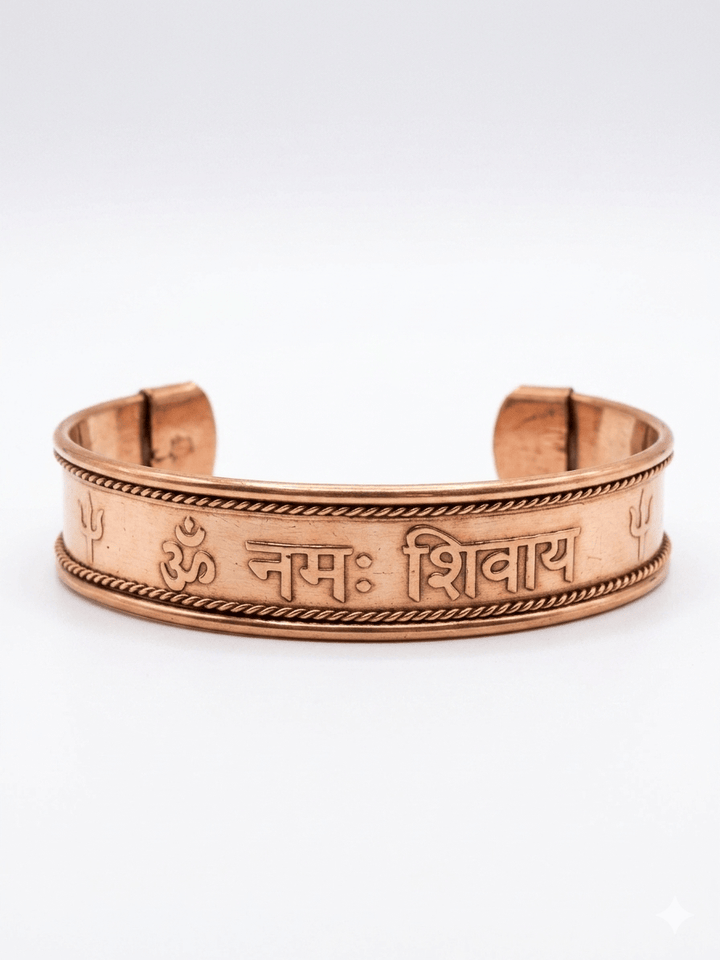 Copper Magnetic Bracelet | Om Symbol | The Harmony Store Magnetic