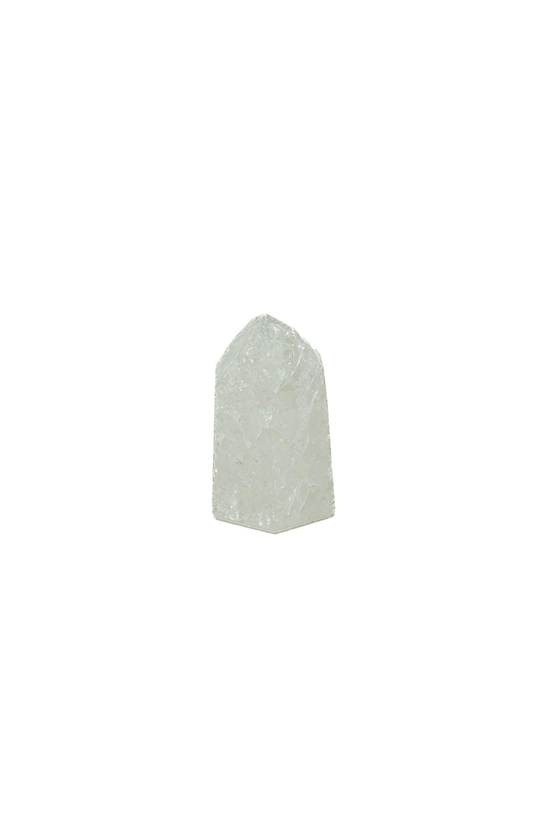 Cracked Clear Quartz Tower | The Harmony Store Tower