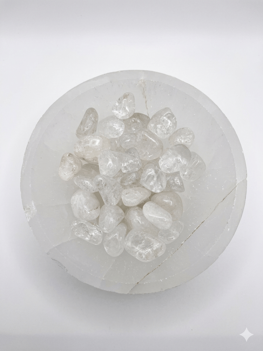 Cracked Quartz Tumbled Stone | The Harmony Store Tumbled Stone