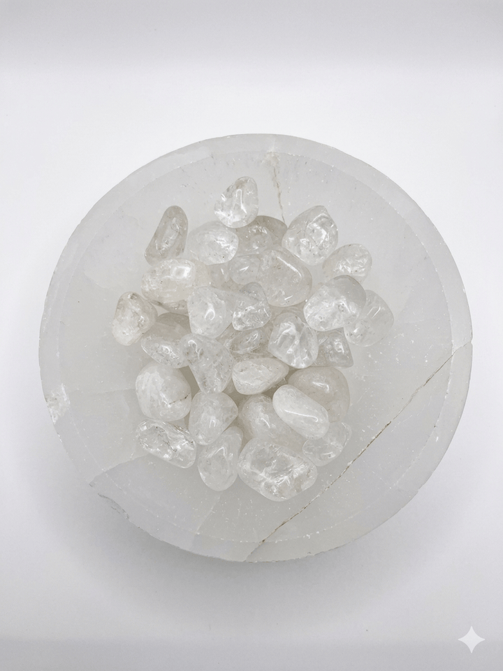 Cracked Quartz Tumbled Stone | The Harmony Store Tumbled Stone