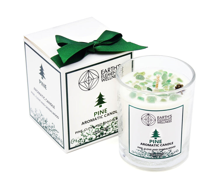Earth Elements Crystal Candle, 5 Scents | Harmony Candle