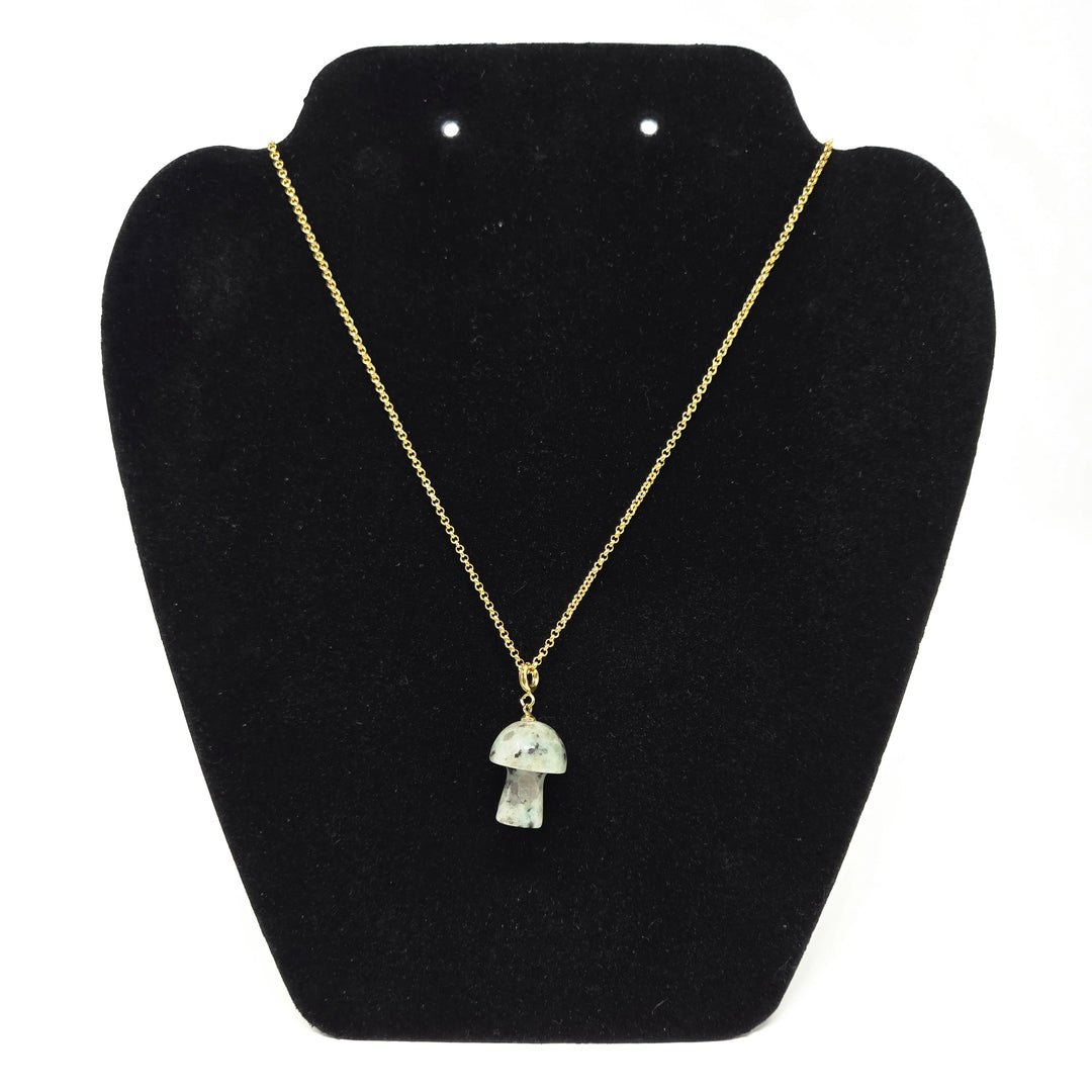 Dalmatian Jasper Mushroom Pendant | The Harmony Store Pendant