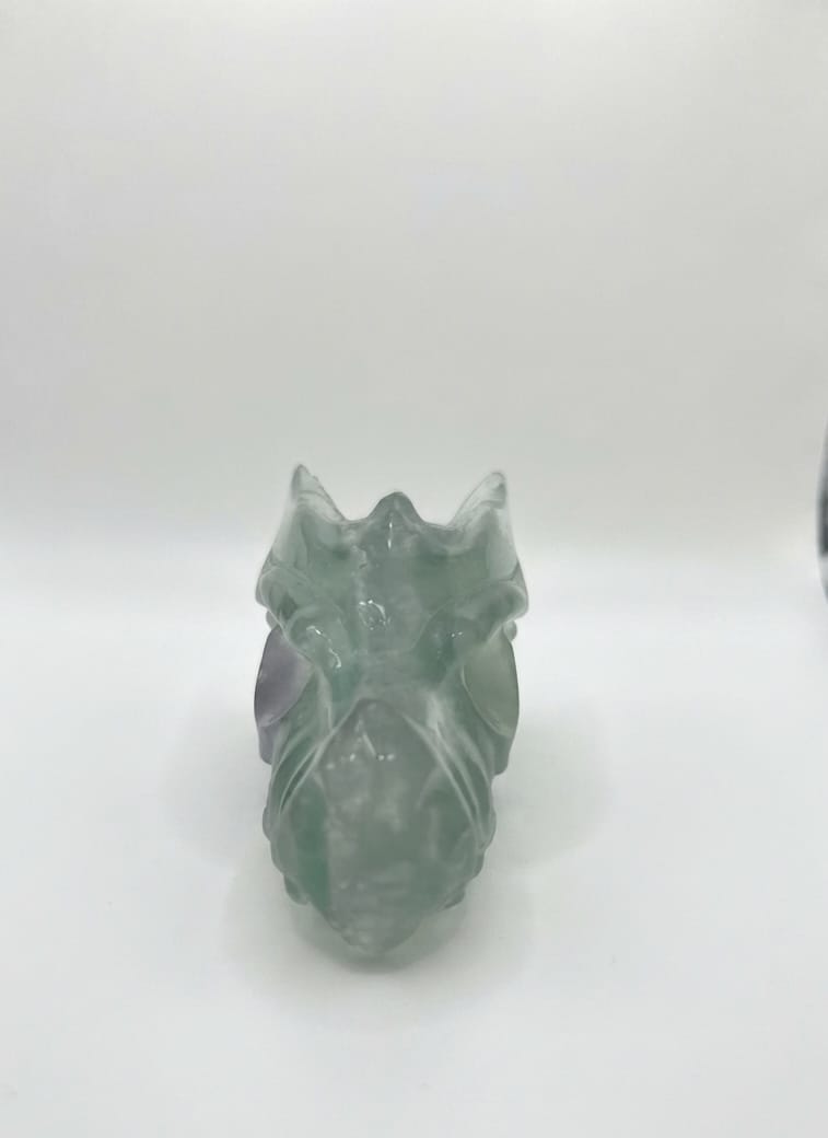 Fluorite Dragon Head Sculpture | The Harmony Store Carving