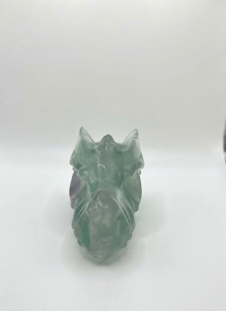 Fluorite Dragon Head Sculpture | The Harmony Store Carving