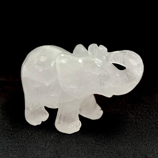 Elephant 3" Clear Quartz - The Harmony Store