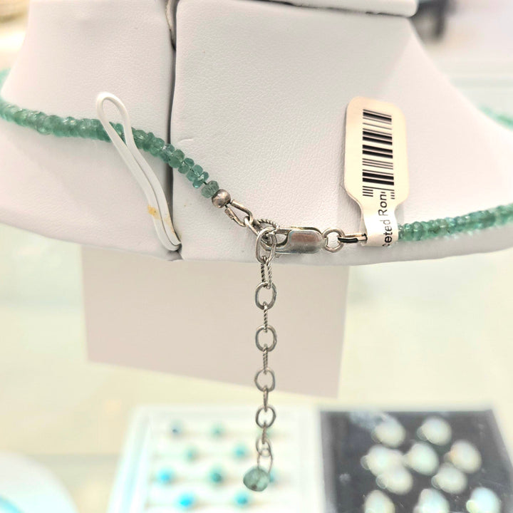 Emerald Rondel Micro Necklace 3mm | The Harmony Store Necklace