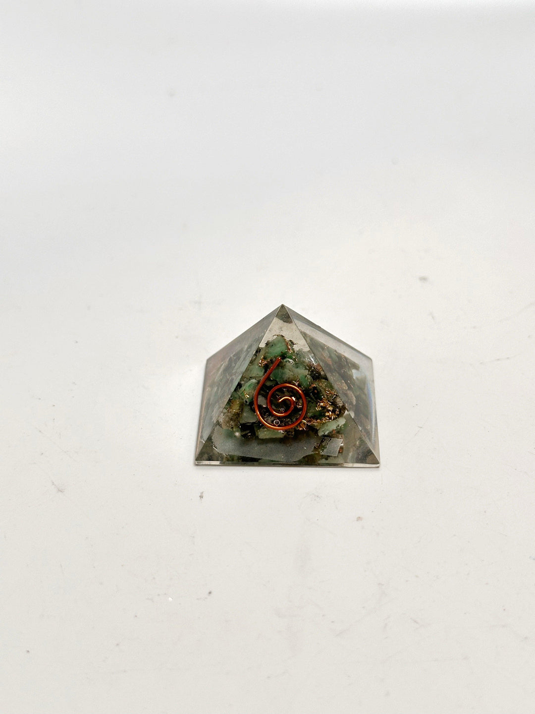 Emerald Orgonite Pyramid | The Harmony Store Pyramid
