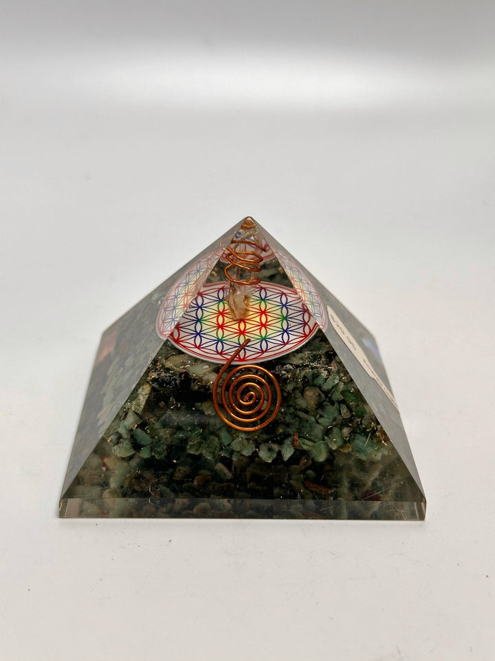 Emerald Orgonite Pyramid | The Harmony Store Pyramid