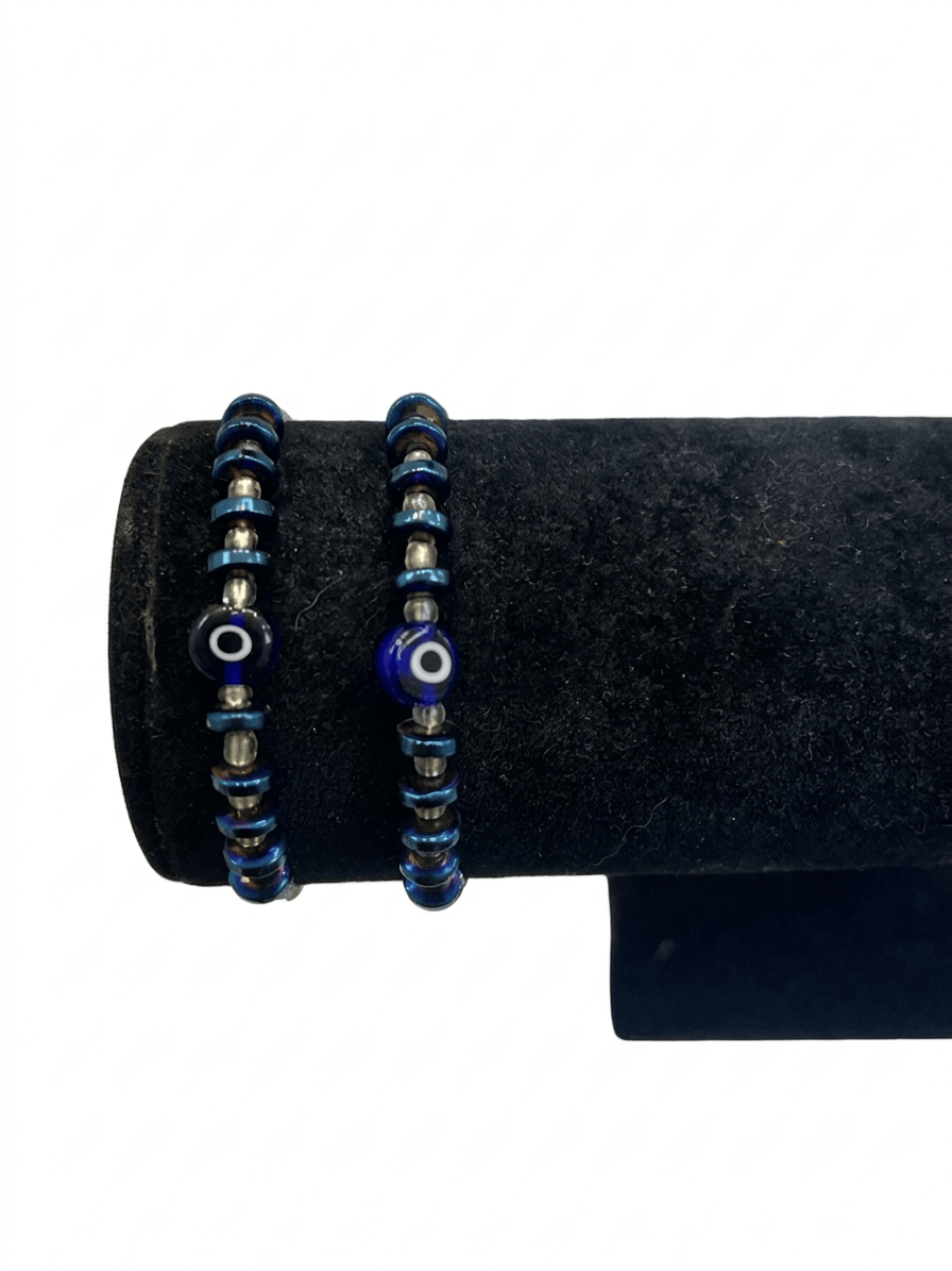 Evil Eye Blue Hematite Bracelet | The Harmony Store Bracelet