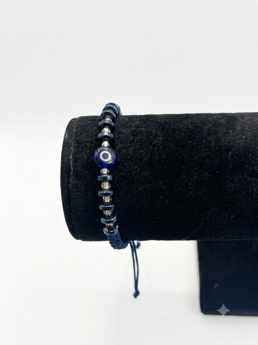 Evil Eye Blue Hematite Bracelet | The Harmony Store Bracelet