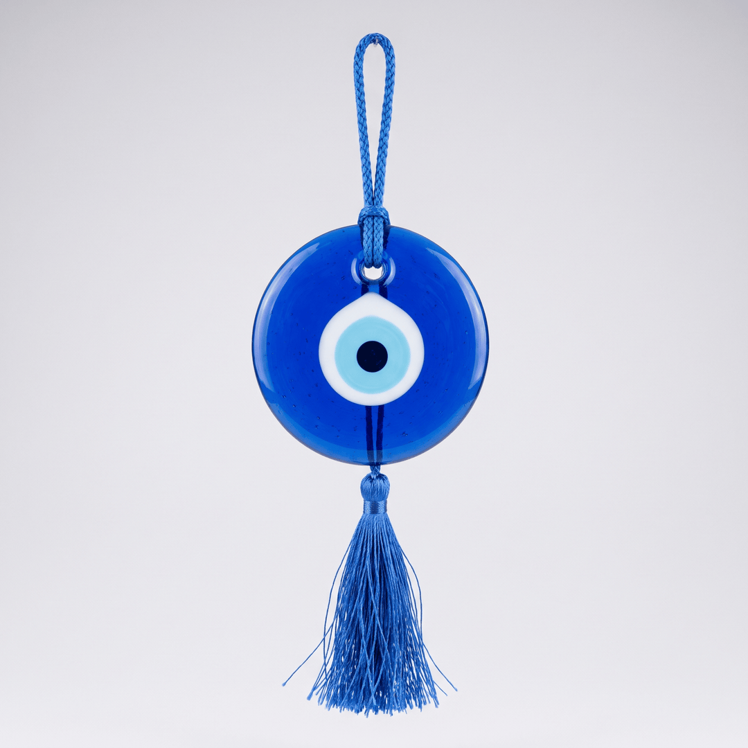 Evil Eye Car Hanging, Blue Tassel | The Harmony Store Home Decor