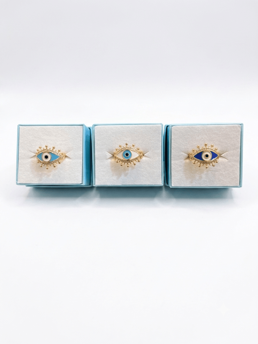 Evil Eye Eyelash Ring Large | The Harmony Store Ring